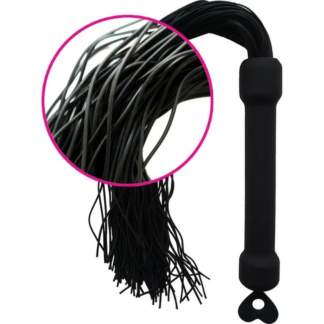 Whip It Black Pleasure Whip W/ Tassels - Soft Tassels That Tease Before They Sting
