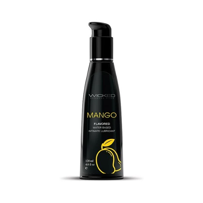 Wicked Aqua Mango Flavored Water Based - Wicked Aqua Mango Flavored Water-Based Lubricant