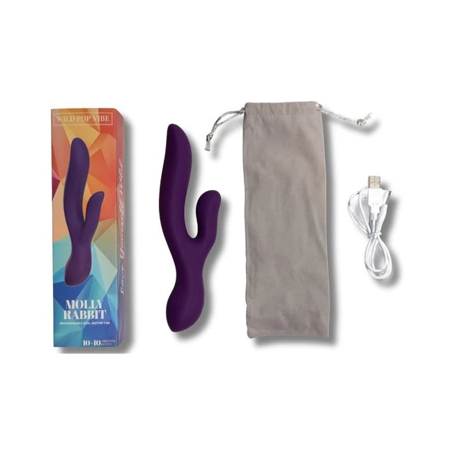 Wild Pop Vibe Molly Rabbit Purple - Vibration Modes