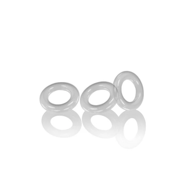 Willy Ringscockrings - Three Stretchy TPR Rings in Five Colors