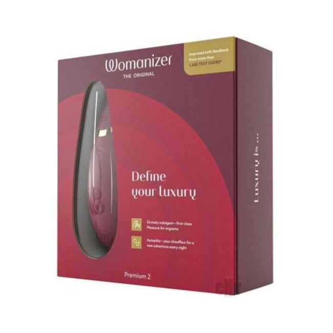 Womanizer Premium 2 Bordeaux - Experience Unmatched Clitoral Stimulation with Womanizer Premium 2 Bordeaux