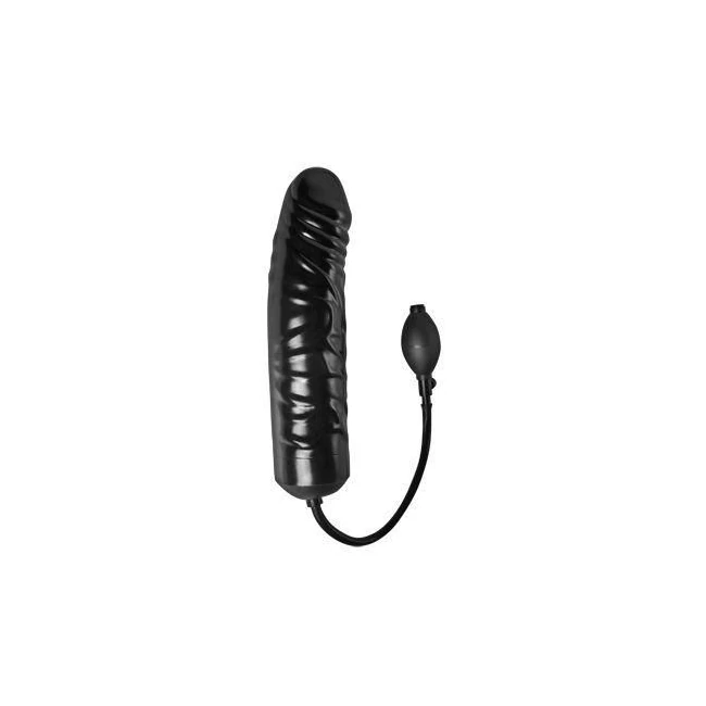 Xxl Inflatable Dildo 12.5 Inches Black - Material & Feel