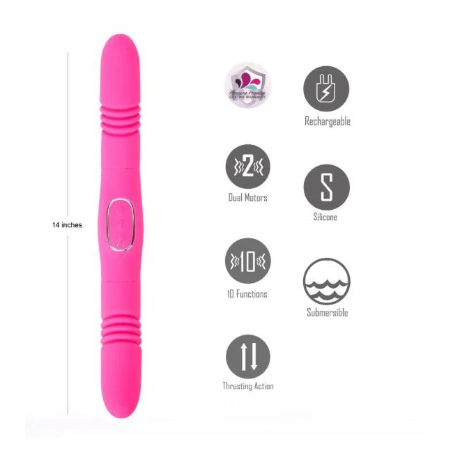 Zena Dual Thrusting Vibe Pink - Power & Performance