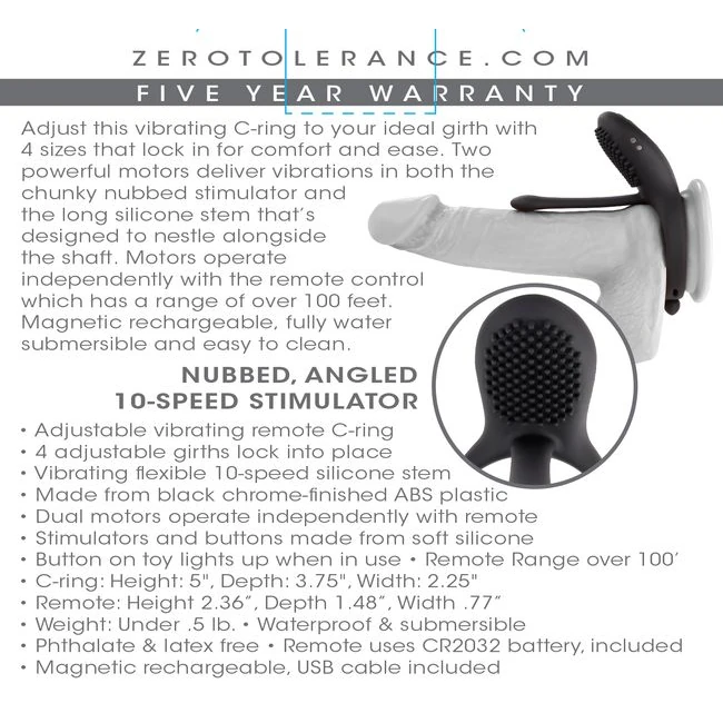 Zero Tolerance Mr. Tickler - Two Motors, Two Points of Contact