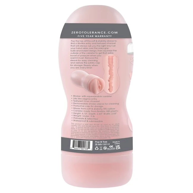 Zero Tolerance Pop & Toss - Soft, Stretchy TPE With a Lifelike Entry