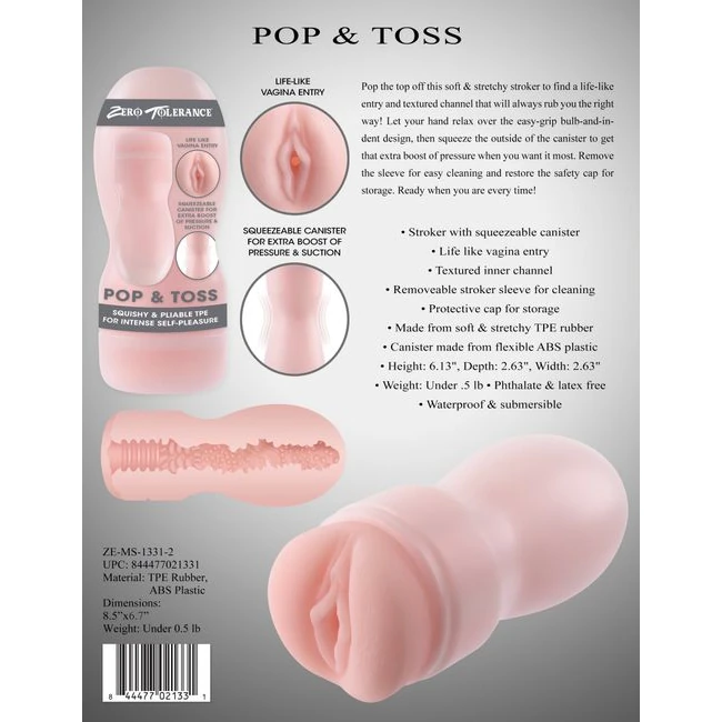 Zero Tolerance Pop & Toss - A Textured Channel Built for Friction
