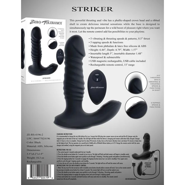 Zero Tolerance Striker - Vibration Modes