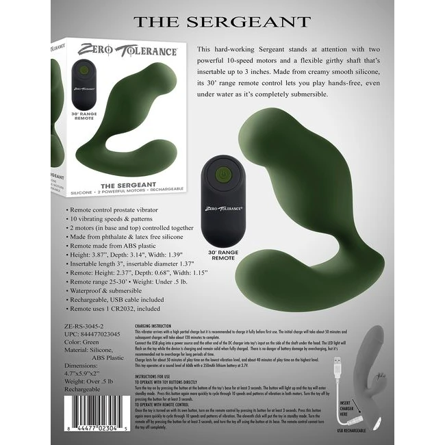 Zero Tolerance the Sergeant - Power & Performance