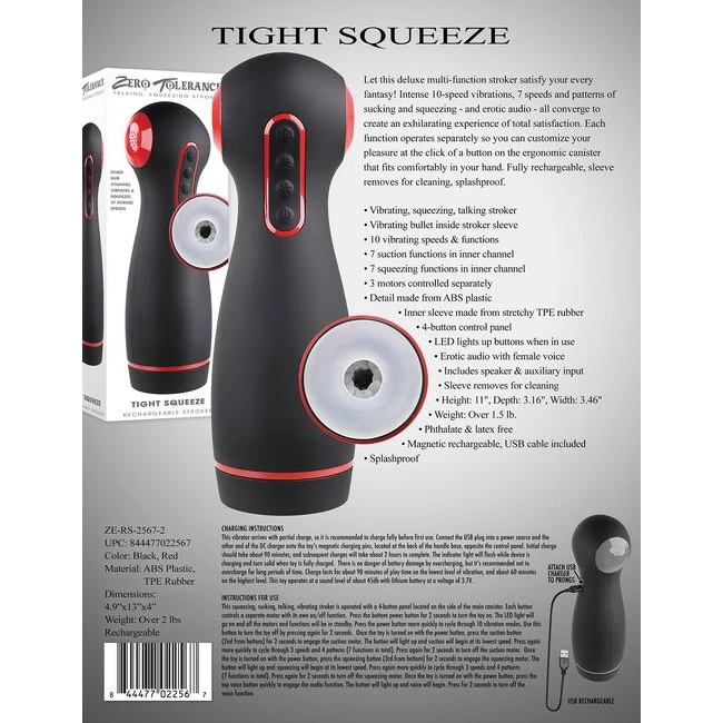 Zero Tolerance Tight Squeeze - Materials &amp; Specifications