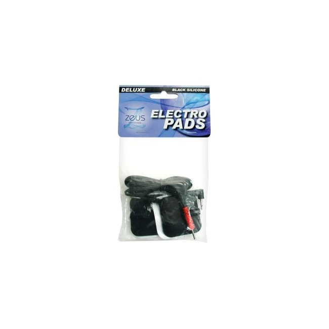 Zeus Electrosex Black Adhesive Silicone Pads Pair - Hardware & Fasteners
