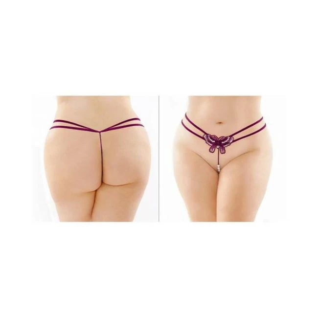 Zinnia Sequin Butterfly Strappy Pearl G-string Purple - What Is the Zinnia Sequin Butterfly Strappy Pearl G-string Purple?