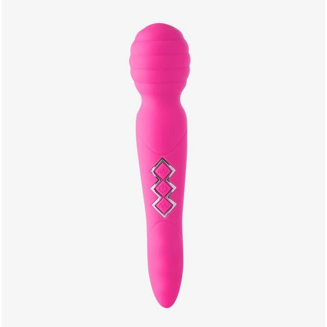 Zoe Rechargeable Dual Vibrating Wand Hot Pink - Vibration Modes & Features