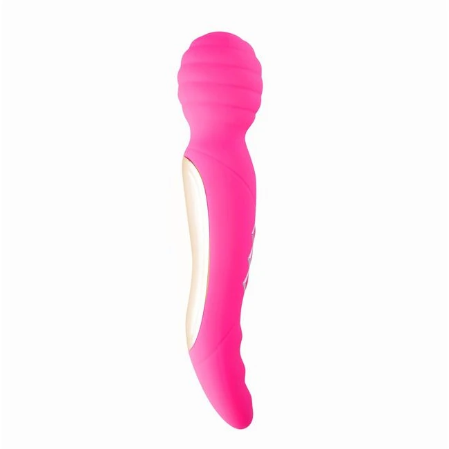 Zoe Rechargeable Dual Vibrating Wand Hot Pink - Power & Performance