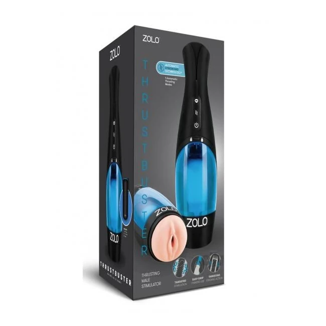 Zolo Thrustbuster Thrusting Male Stimulator with Erotic Audio - Introducing the Zolo Thrustbuster Thrusting Male Stimulator