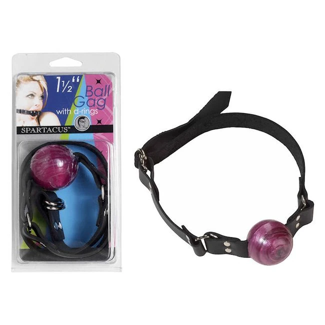 1 1/2 in Purple Ball Gag W/ Buckle - Build & Quality