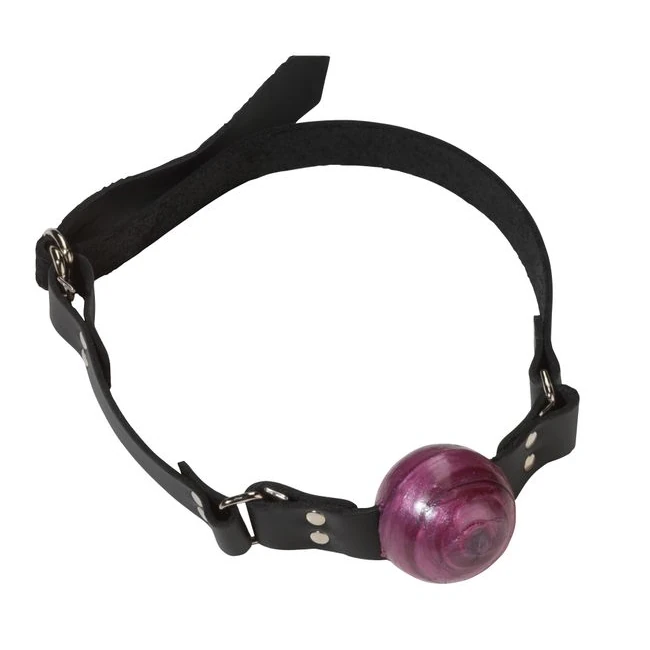1 1/2 in Purple Ball Gag W/ Buckle - Hardware & Fasteners