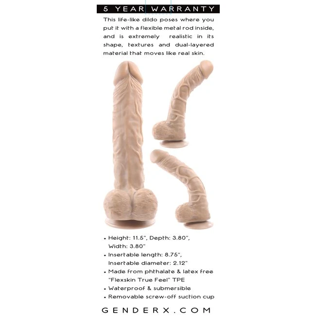 10 in Poseable Flexskin True Feel Light - Material Feel