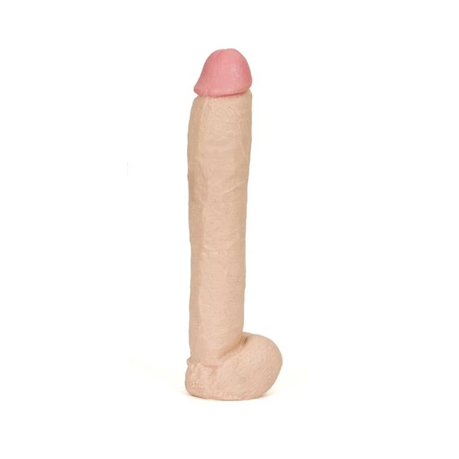 12in Natural Dong W/balls - Material & Feel