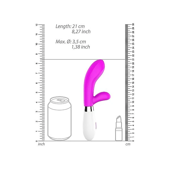 Achilles Ultra Soft Silicone 10 Speeds Fuschia - Vibration Modes