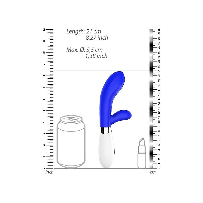 Achilles Ultra Soft Silicone 10 Speeds Royal Blue - Vibration Modes