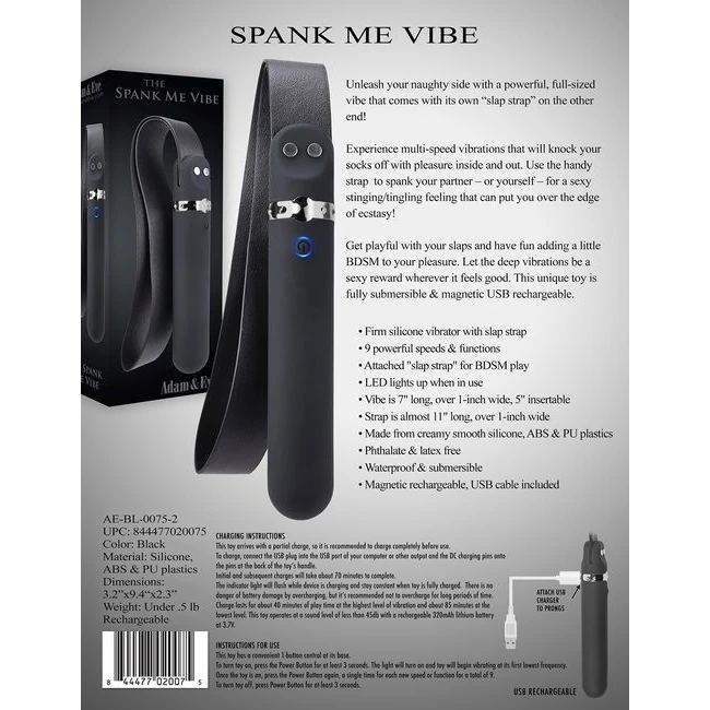 Adam & Eve Spank Me Vibe - Power & Performance