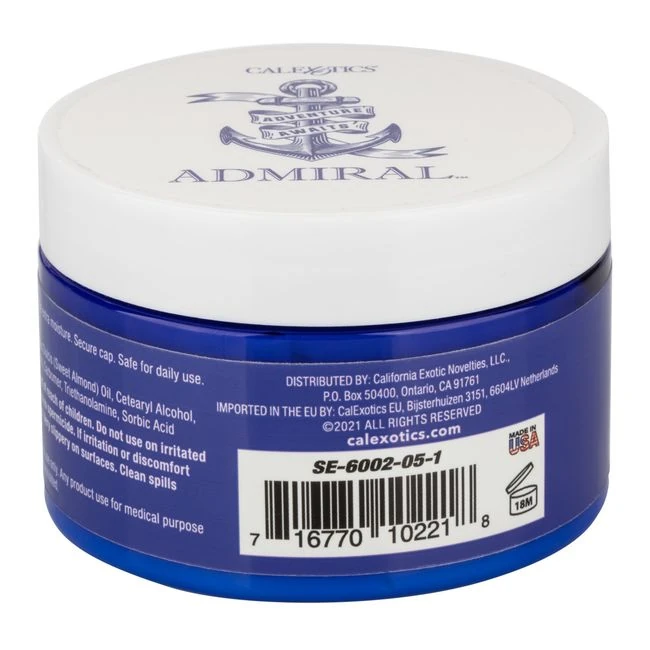 Admiral All Hands on Deck Masturbation Cream 8oz Jar - Usage & Compatibility