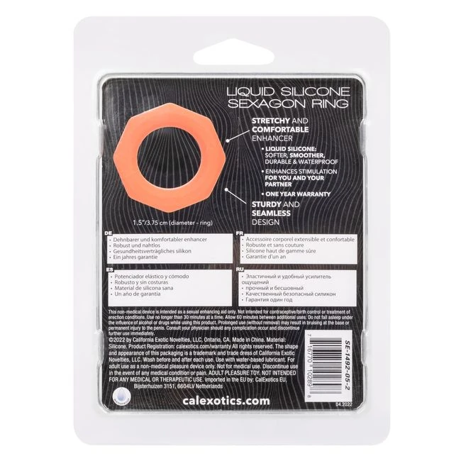 Alpha Liquid Silicone Sexagon Ring - Key Details