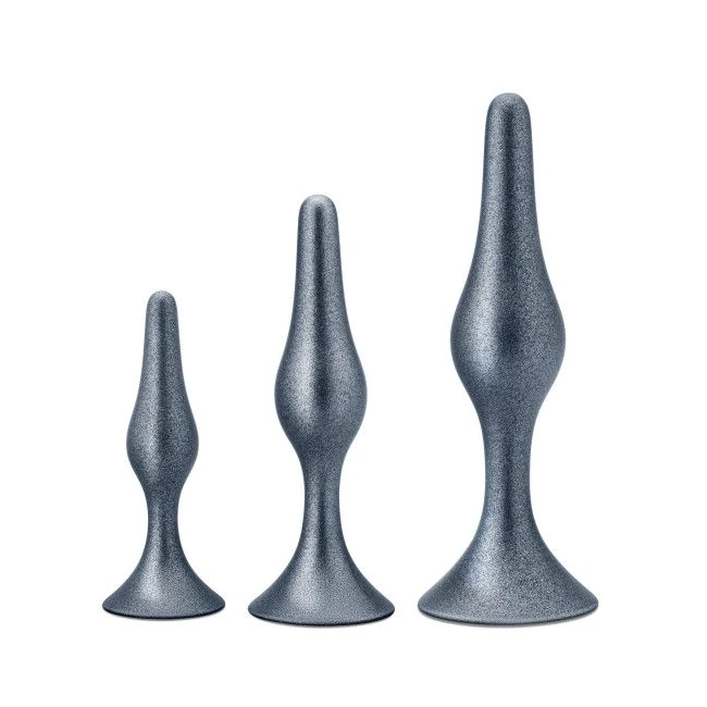 Anal Adventures Matrix Genesis Plug Kit Stellar Silver - Graduated Sizing