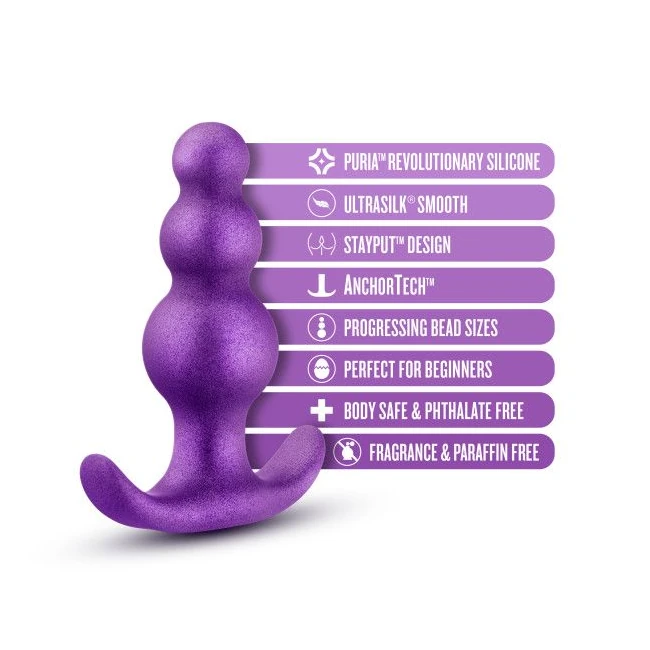 Anal Adventures Matrix Super Nova Plug Galactic Purple - Shape & Comfort