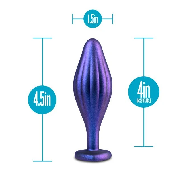 Anal Adventures Matrix Wavy Bling Plug Sapphire - Material & Safety