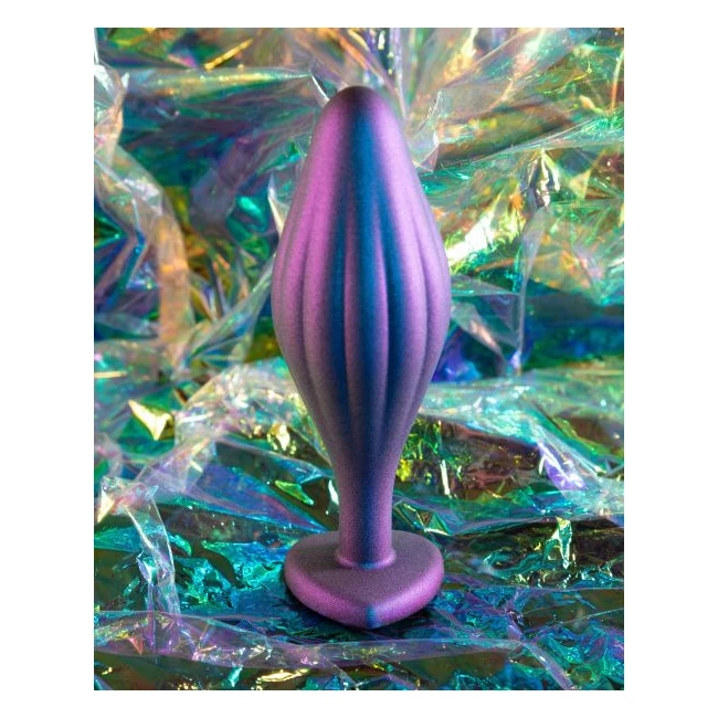 Anal Adventures Matrix Wavy Bling Plug Sapphire - Graduated Sizing & Features