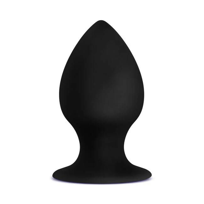 Anal Adventures Platinum Silicone Anal Stout Plug Medium Black - Shape & Comfort