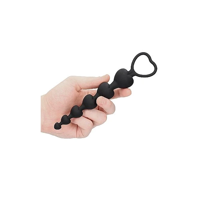 Anal Heart Beads Black - Material & Safety