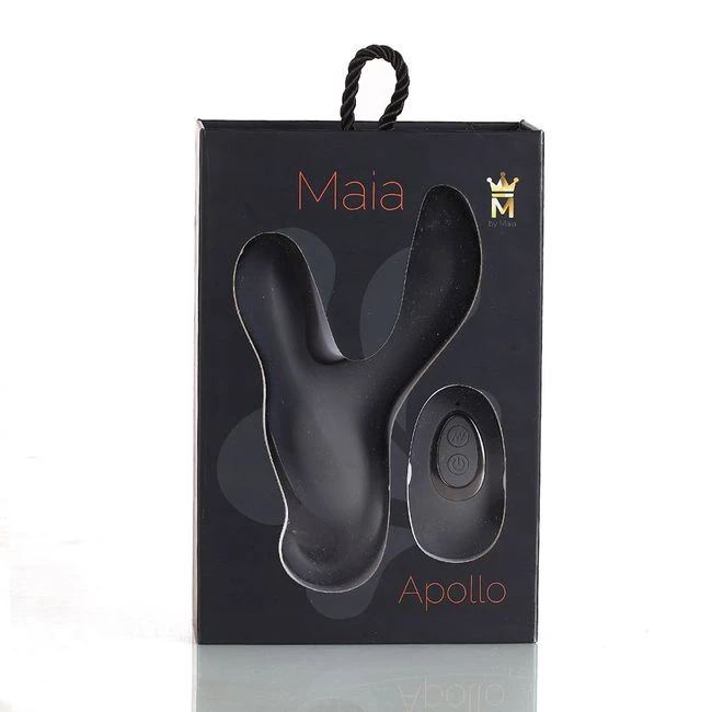 Apollo Prostate Massager Dark Grey Rechargeable - Introducing the Maia Toys Apollo Prostate Massager Dark Grey Rechargeable