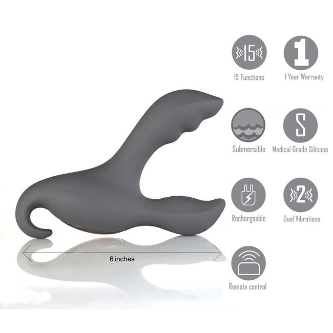 Apollo Prostate Massager Dark Grey Rechargeable - How It Feels