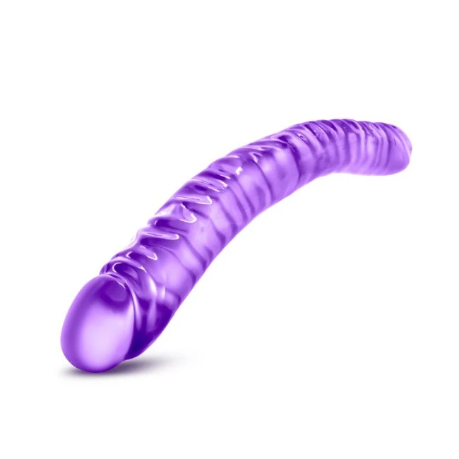 B Yours 18 Double Dildo Purple " - Material & Feel
