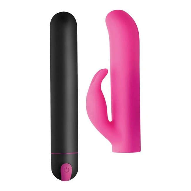 Bang! Xl Bullet & Rabbit Silicone Sleeve Pink - Overview