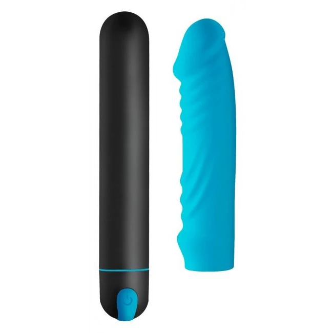 Bang! Xl Bullet & Ribbed Silicone Sleeve Blue - How It Feels