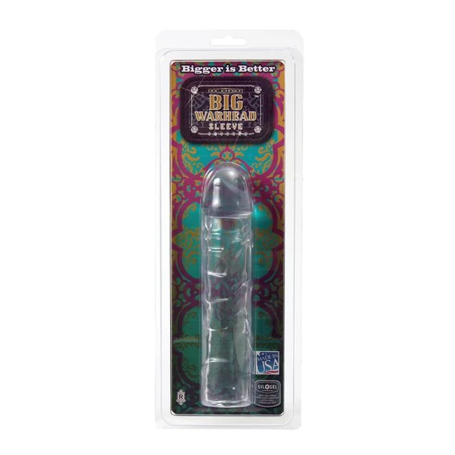 Big Warhead Sleeve Clear Jelly - Experience the Power of the Big Warhead Sleeve