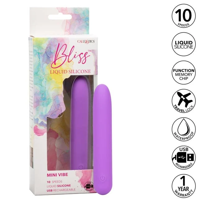 Bliss Liquid Silicone Mini Vibe - Vibration Modes and Features