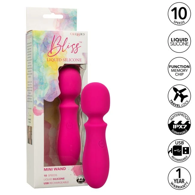 Bliss Liquid Silicone Mini Wand - Features