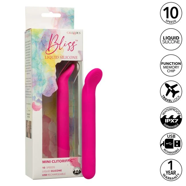 Bliss Mini Clitoriffic Liquid Silicone - Materials and Specifications