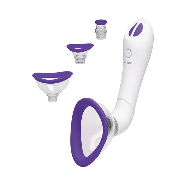 Bloom Intimate Body Pump Purple/white - Shape & Texture