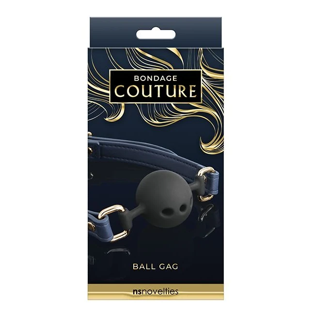 Bondage Couture Ball Gag Blue - Build & Quality