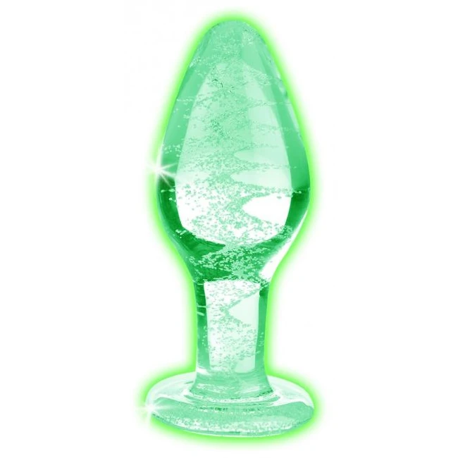 Booty Sparks Glow-in-the-dark Glass Anal Plug Large - Material & Safety