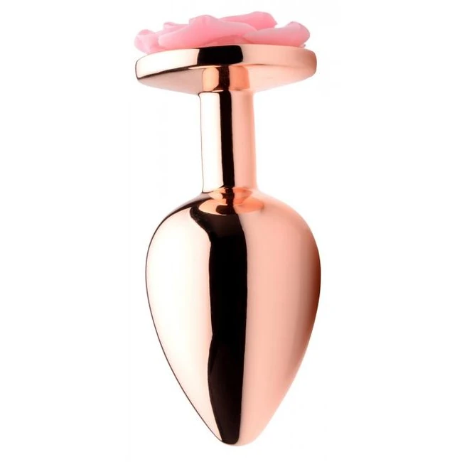 Booty Sparks Pink Rose Gold Large Anal Plug - Shape & Comfort