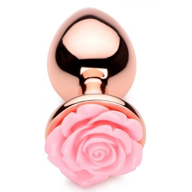 Booty Sparks Pink Rose Gold Large Anal Plug - Temperature Play & Sensation