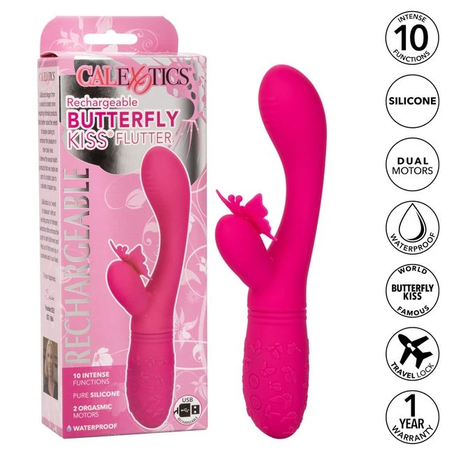 Butterfly Kiss Flutter Pink - Vibration Modes and Stimulation