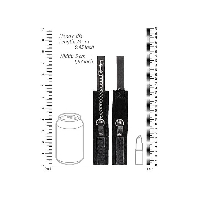 B&w Velcro Collar W/ Leash & Hand Cuffs W Adjustable Straps - Hardware & Fasteners
