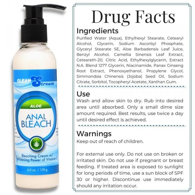 Cleanstream Anal Bleach W/ Vitamin C & Aloe 6 Oz - Product Overview